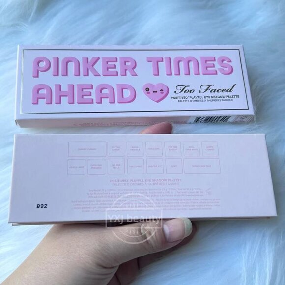 New Boxed Too Faced Pinker Times Ahead Eyeshadow Palette~Full Size~Discontinued - Picture 5 of 5